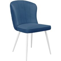 Стул DikLine 209 B8 BLUE, ножки белые