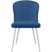 Стул DikLine 209 B8 BLUE, ножки белые