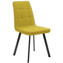 Стул DikLine 207 B16 YELLOW /ножки черный