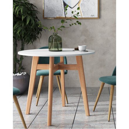 Стол обеденный Target Circle 90*90 белый 