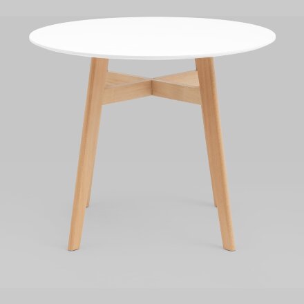 Стол обеденный Target Circle 90*90 белый 
