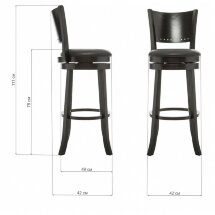 Барный стул Fler cappuccino / black