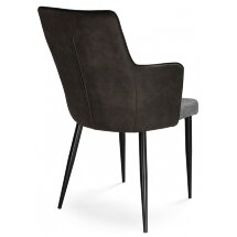 Стул на металлокаркасе Benza grey fabric / black