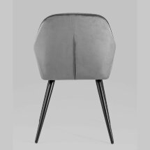 Кресло Stool Group Кристи серое мягкое обивка велюр