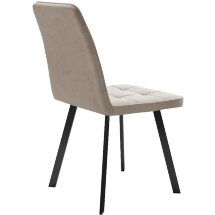Стул DikLine 207 B03 BEIGE, ножки черные