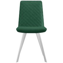 Стул DikLine 202 В10 GREEN, ножки белые