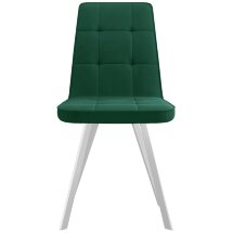 Стул DikLine 207 В10 GREEN, ножки белые