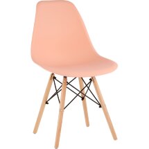 Стул Eames Style DSW персиковый (разборный каркас)