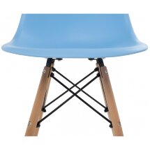 Стул деревянный Eames PC-015 blue