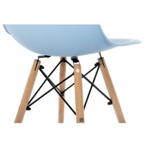 Стул деревянный Eames PC-015 blue