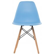 Стул деревянный Eames PC-015 blue