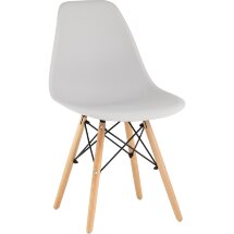 Стул Eames Style DSW светло-серый (разборный каркас)