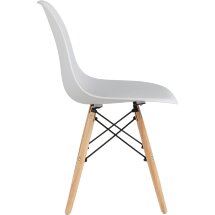 Стул Eames Style DSW светло-серый (разборный каркас)
