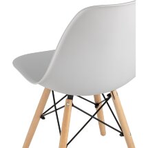 Стул Eames Style DSW светло-серый (разборный каркас)