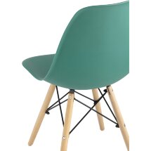 Стул Eames Style DSW серо-зеленый (разборный каркас)