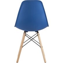 Стул Eames Style DSW синий (разборный каркас)