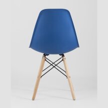 Стул Eames Style DSW синий (разборный каркас)