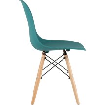 Стул Eames Style DSW темно-бирюзовый (разборный каркас)