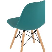 Стул Eames Style DSW темно-бирюзовый (разборный каркас)