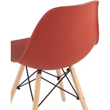 Стул Eames Style DSW терракотовый (разборный каркас)