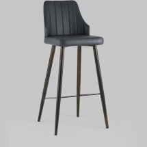 Стул барный Stool Group Коналл экокожа антрацит металлические ножки