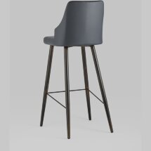 Стул барный Stool Group Коналл экокожа антрацит металлические ножки