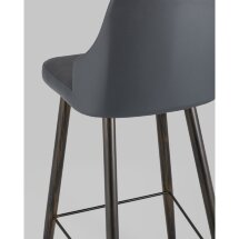 Стул барный Stool Group Коналл экокожа антрацит металлические ножки