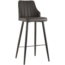 Стул барный Stool Group Коналл экокожа таупе металлические ножки