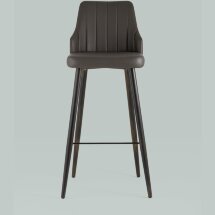 Стул барный Stool Group Коналл экокожа таупе металлические ножки