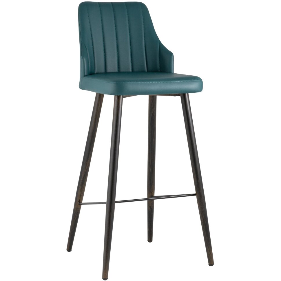 Стул барный Stool Group Коналл экокожа темно-синий металлические ножки Стул барный Stool Group Коналл экокожа темно-синий металлические ножки