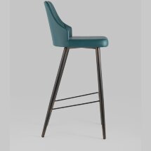 Стул барный Stool Group Коналл экокожа темно-синий металлические ножки