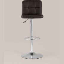 Стул барный Stool Group Малави LITE коричневый поворотно-подъемный механизм газ-лифт обивка сиденья из искусственной кож
