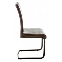Стул на металлокаркасе Porte shiny brown
