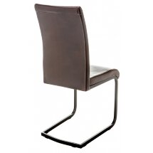 Стул на металлокаркасе Porte shiny brown