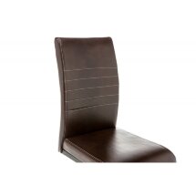 Стул на металлокаркасе Porte shiny brown