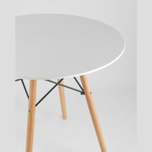 Стол Eames DSW D80, столешница МДФ, ножки массив бука
