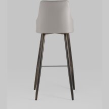 Стул барный Stool Group Коналл экокожа серый металлические ножки