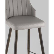 Стул барный Stool Group Коналл экокожа серый металлические ножки