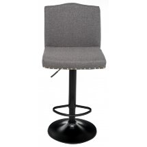 Барный стул Crown grey fabric