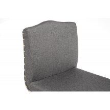 Барный стул Crown grey fabric