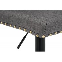 Барный стул Crown grey fabric