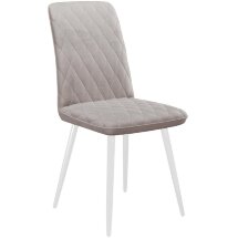 Стул DikLine 205 B03 BEIGE, ножки белые