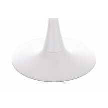 Стол стеклянный Tulip 90 white