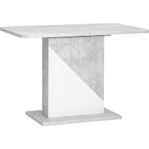 Стол Stool Group Accent раскладной 110-145*69 см бетон/белый