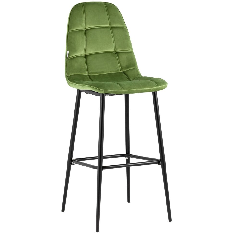 Стул барный Stool Group Тейлор велюр травяной ножки металл черные Стул барный Stool Group Тейлор велюр травяной ножки металл черные