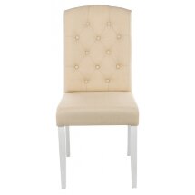 Стул деревянный Menson white / fabric сream