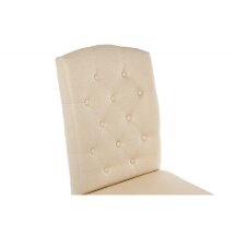 Стул деревянный Menson white / fabric сream