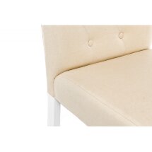 Стул деревянный Menson white / fabric сream