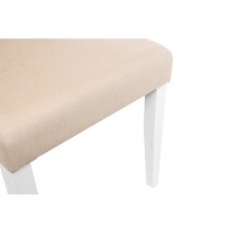 Стул деревянный Menson white / fabric сream