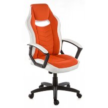 Компьютерное кресло Gamer белое / оранжевое
